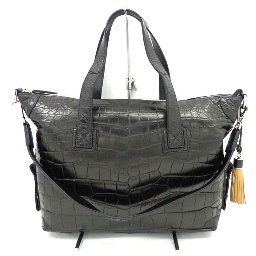 LEATHER JEWELS レザージュエルズ/クロコダイル3wayハンドバッグ JRA/02N01B//Aランク/77