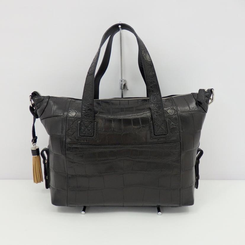 LEATHER JEWELS レザージュエルズ/クロコダイル3wayハンドバッグ JRA/02N01B//Aランク/77