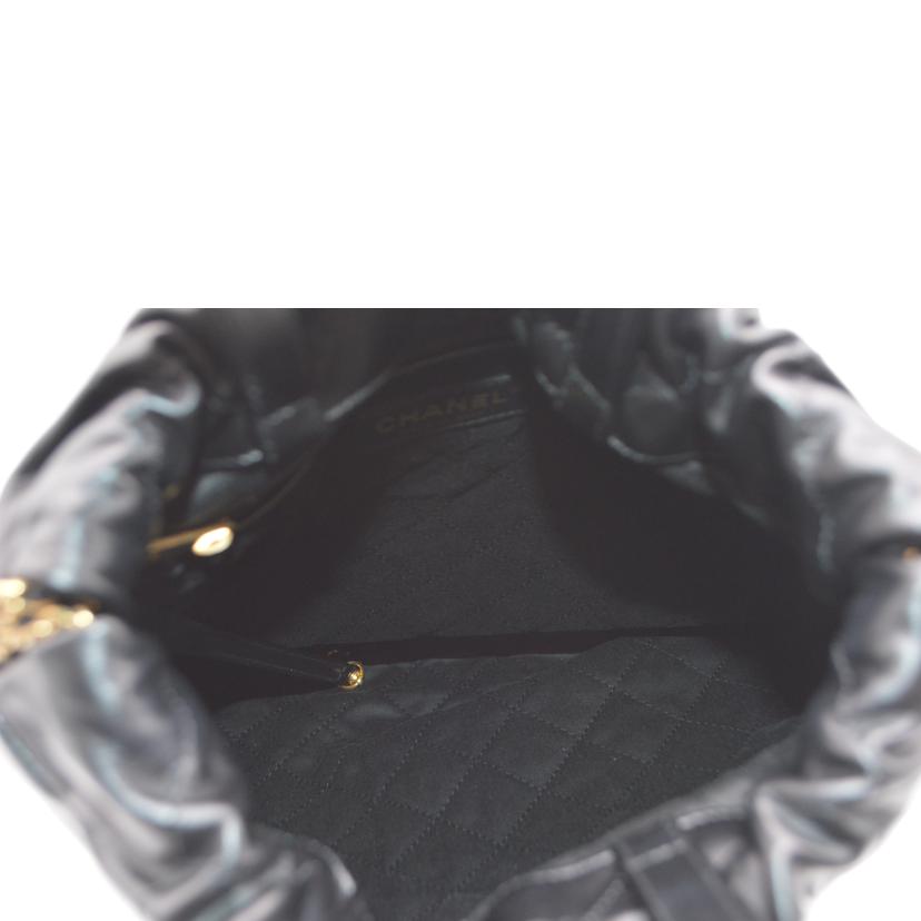 CHANEL シャネル/シャネル22シャイニカーフスキンスモールチェーンバックパック/AS3859//TCK*****/Aランク/89
