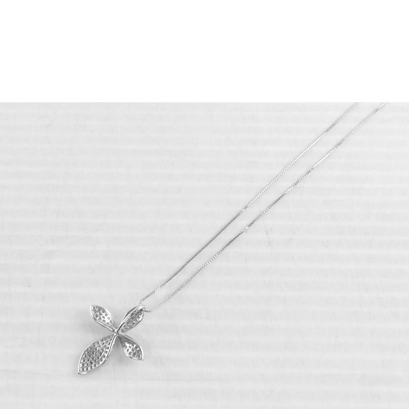 /K18WGダイヤネックレス0.06//ABランク/64