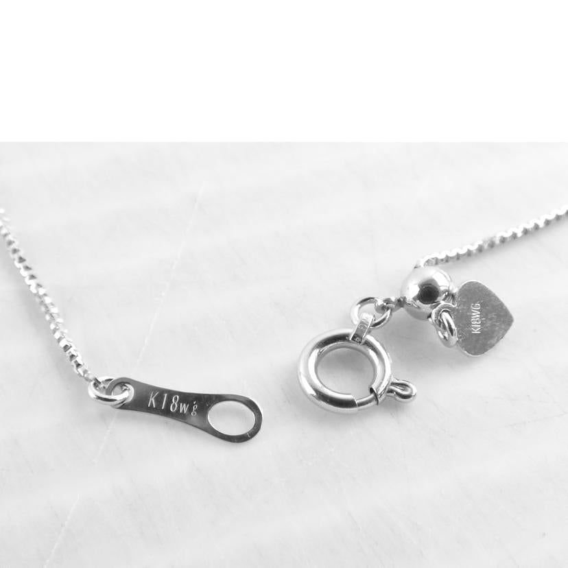 /K18WGダイヤネックレス0.06//ABランク/64