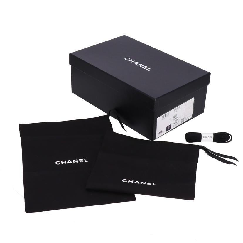 CHANEL/25 シャネル/ココマークキルティングファブリックスニーカー黒/36/G38501//ABランク/75