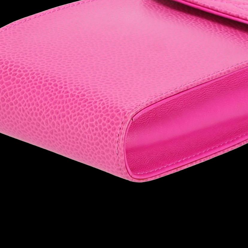 CHANEL シャネル/キャビアスキン・チェーンショルダーポシェット/ピンク/A05278//447****/SAランク/75