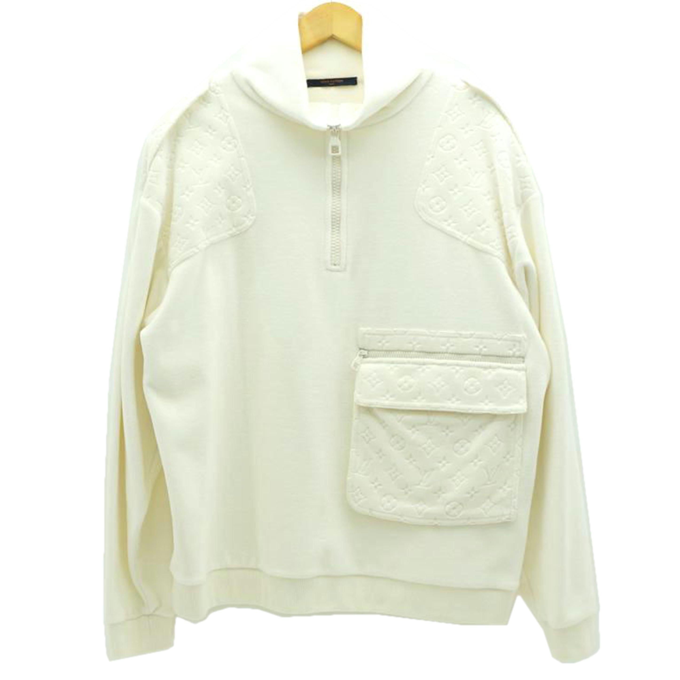 LOUIS VUITTON ルイヴィトン/LOUIS VUITTON ベロア マルチポケット ハーフジップ スウェット WH//BCランク/78