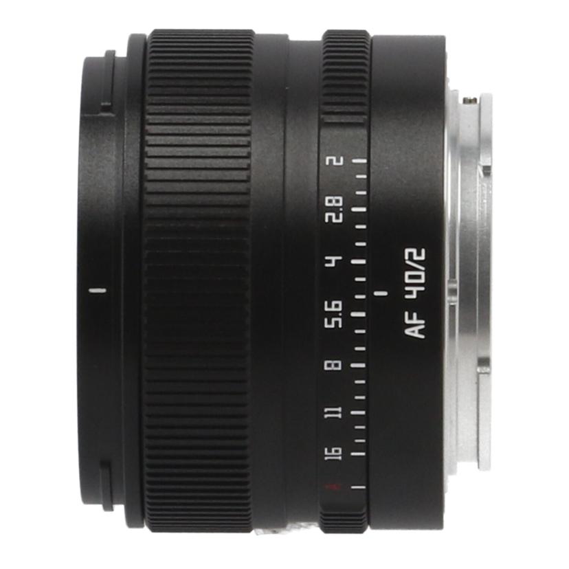 TTArtisan SONY E 銘匠光学 /交換レンズ/40mm/AF40 F2//-/Aランク/67