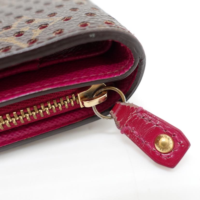 LOUIS VUITTON ルイ・ヴィトン/コンパクトジップ/モノグラム・ペルフォ/フューシャブラウン/M95188//MI0***/Bランク/88