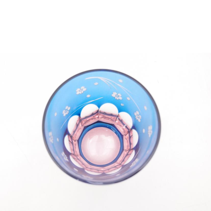 SAIHOU 彩鳳/江戸切子 彩鳳/ミニオールド ブルーピンク//Sランク/69