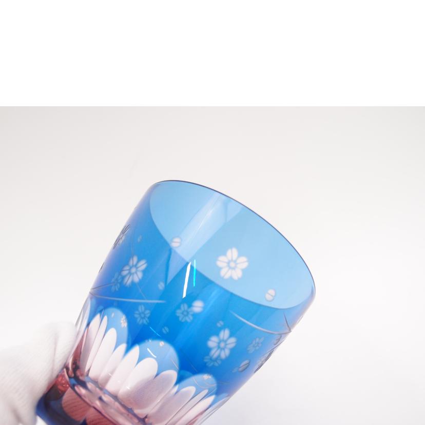 SAIHOU 彩鳳/江戸切子 彩鳳/ミニオールド ブルーピンク//Sランク/69