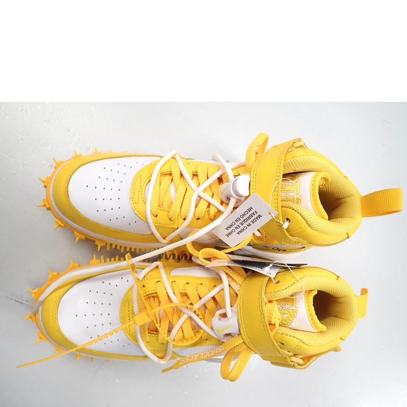 NIKE×Off-White ナイキ×オフホワイト/NIKE×Off-White AIR FORCE 1 MID SP LTHR/DR0500-101//27.5cm/Aランク/62