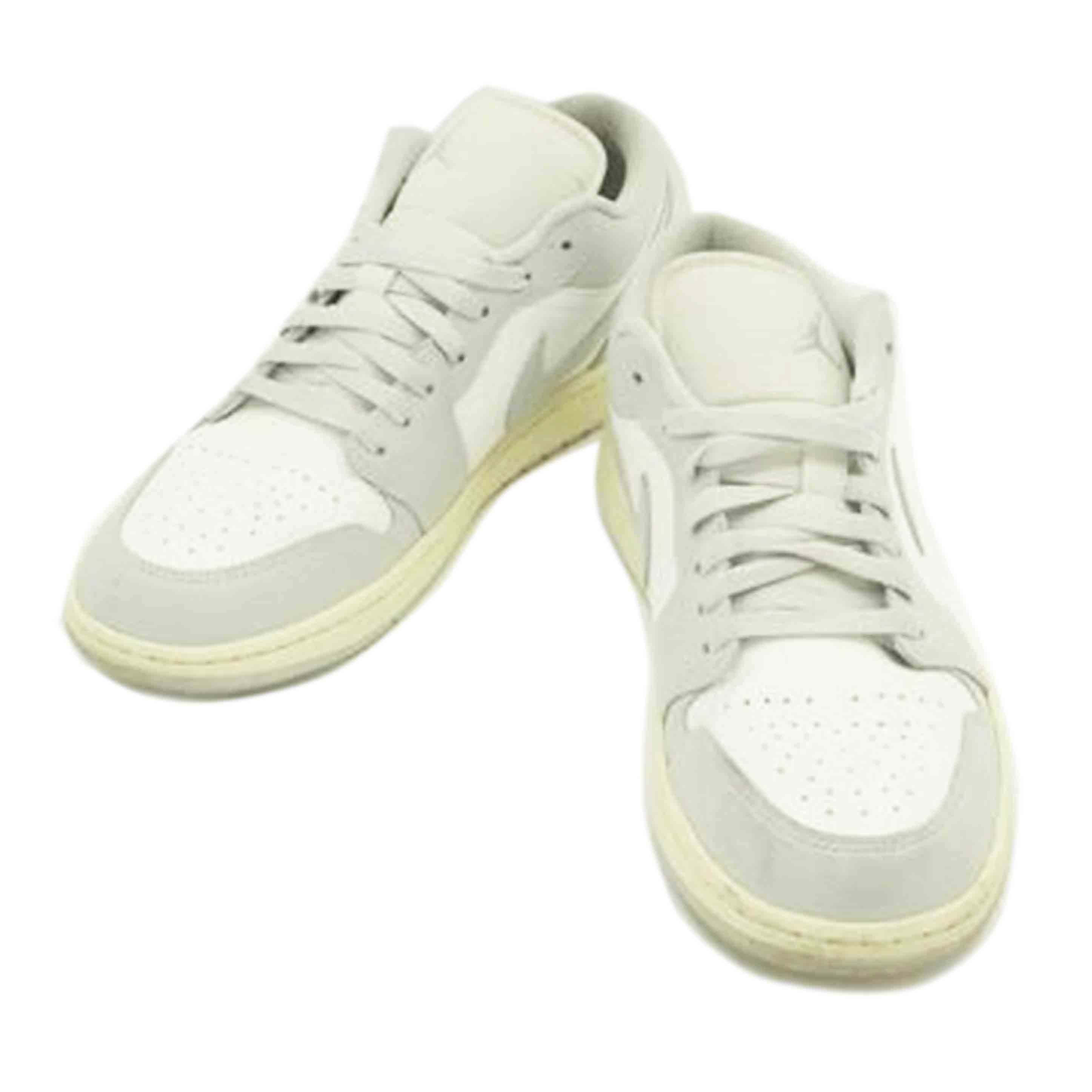 NIKE ナイキ/AIR JORDAN 1 LOW 白×グレー/DC0774 103//Bランク/42