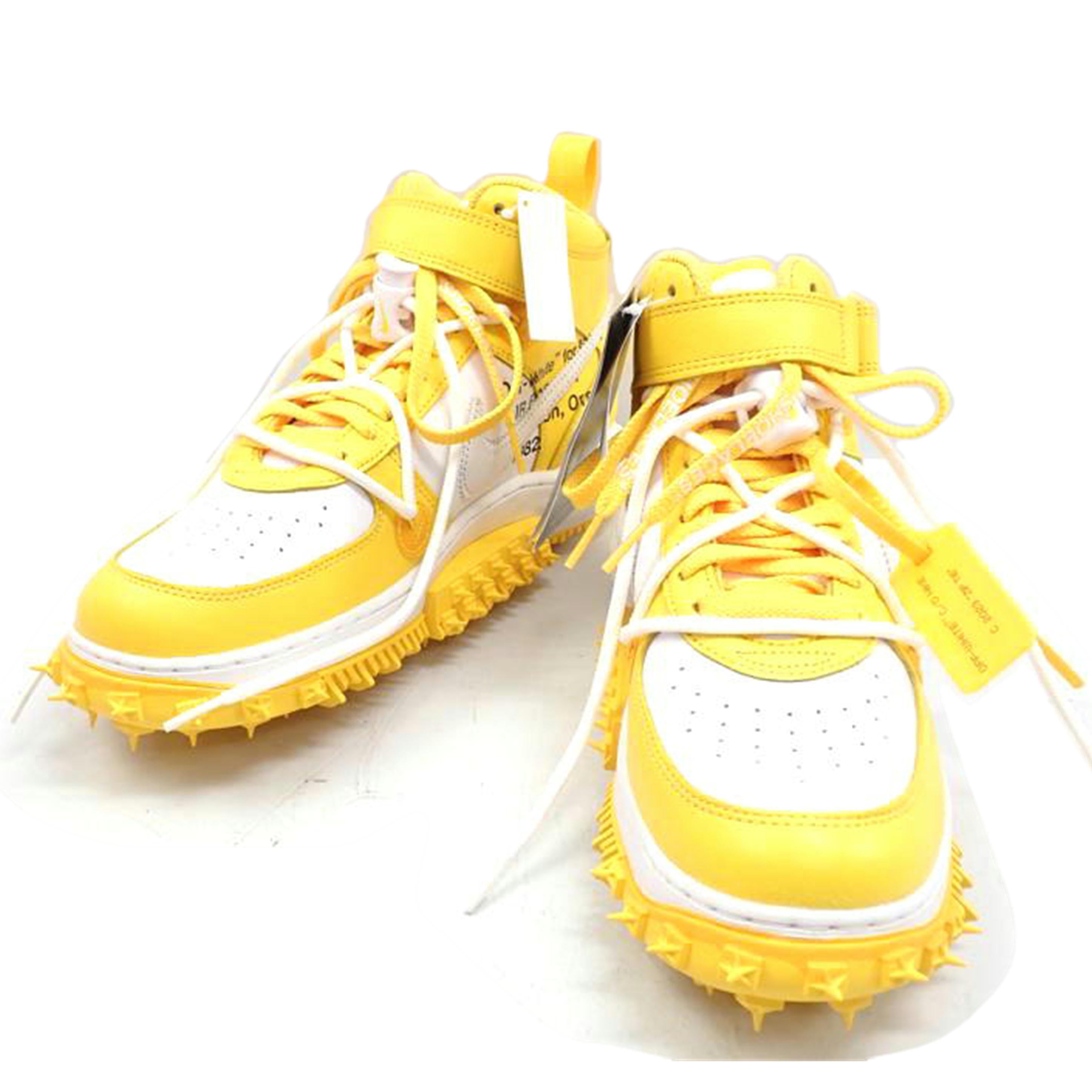 NIKE×Off-White ナイキ×オフホワイト/NIKE×Off-White AIR FORCE 1 MID SP LTHR/DR0500-101//27.5cm/Aランク/62