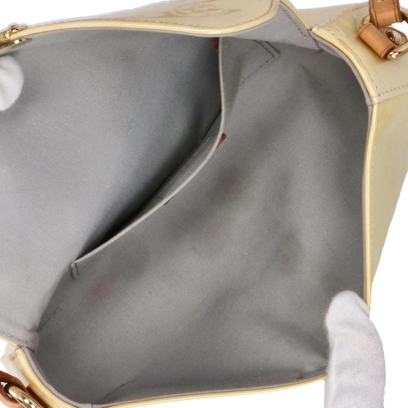 LV ルイヴィトン/マリブストリート/ヴェルニ/ペルルホワイト/M91507//FL0***/Bランク/75