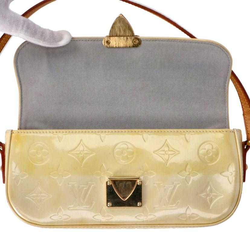 LV ルイヴィトン/マリブストリート/ヴェルニ/ペルルホワイト/M91507//FL0***/Bランク/75