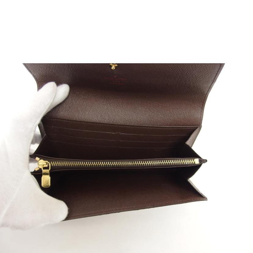 LV ルイ・ヴィトン/ポルトフォイユ・サラ/ダミエ/エベヌ/N61734//CA2***/ABランク/04