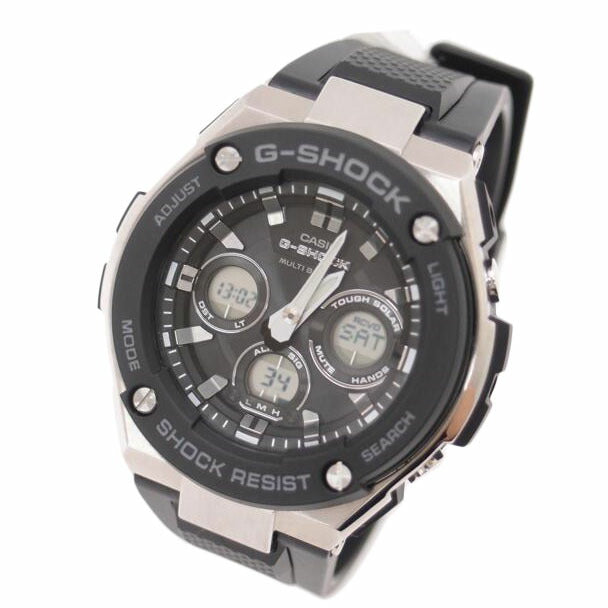 CASIO カシオ/G-SHOCK/G-STEEL/電波ソーラー/GST-W300-1AJF//002*****/Aランク/69