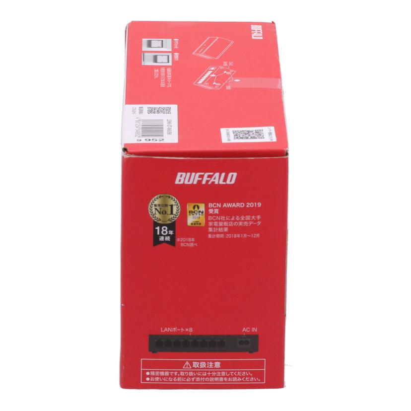 BUFFALO バッファロー /8ポート スイッチングハブ未使用/LSW6-GT-8NS/BK//20499530314888/Sランク/19