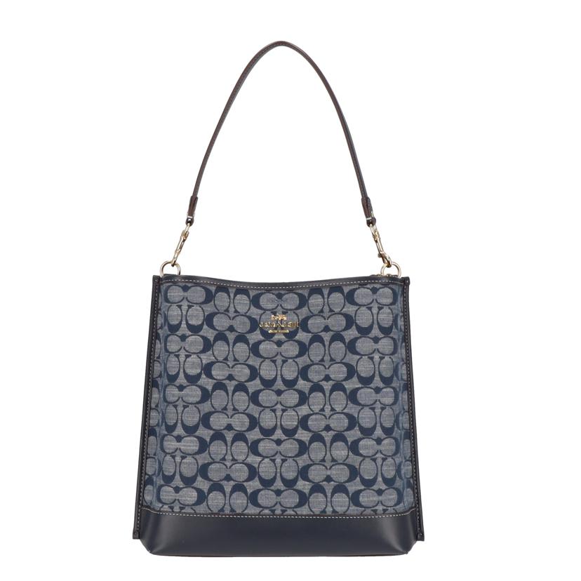 COACH コーチ/モリーバケットバッグ・シグネチャーシャンブレー/CH229//L22**/Aランク/09