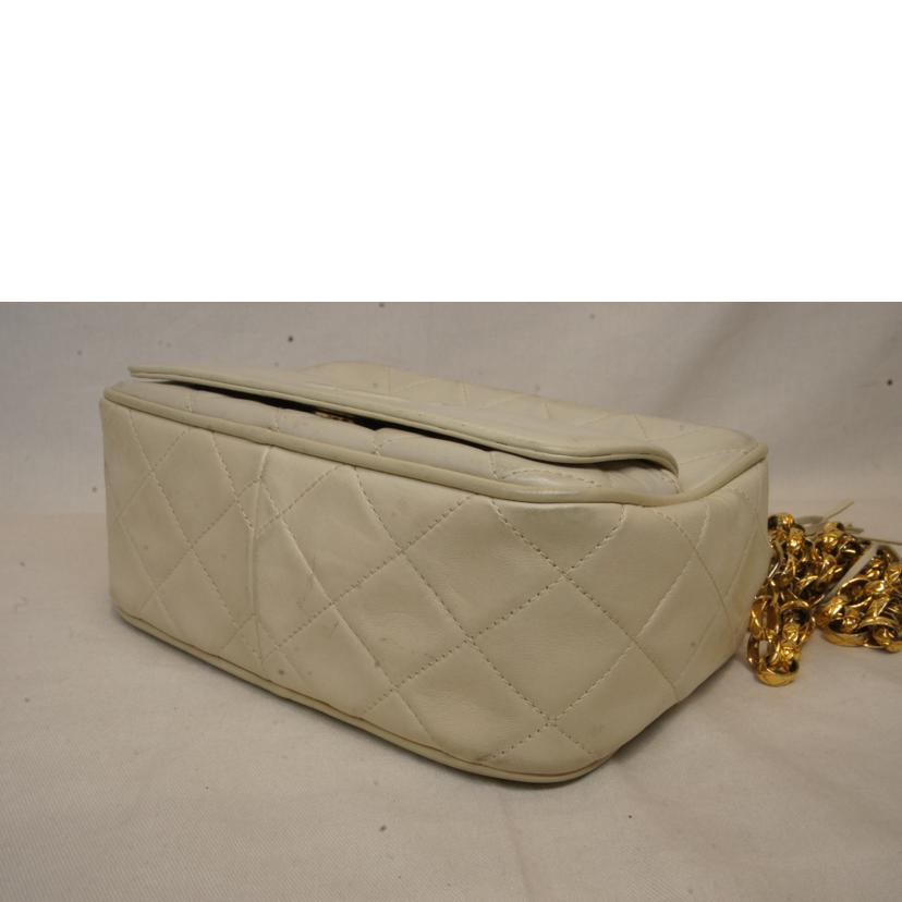 CHANEL シャネル/マトラッセフリンジチェーンショルダーホワイト//199****/Bランク/92