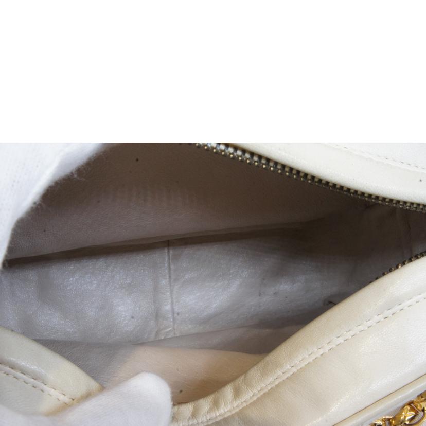 CHANEL シャネル/マトラッセフリンジチェーンショルダーホワイト//199****/Bランク/92