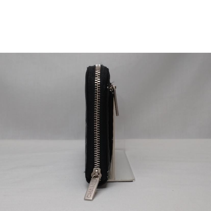 CHANEL/旧トラベルライン ラウンドファスナー 財布//614****/Bランク/52