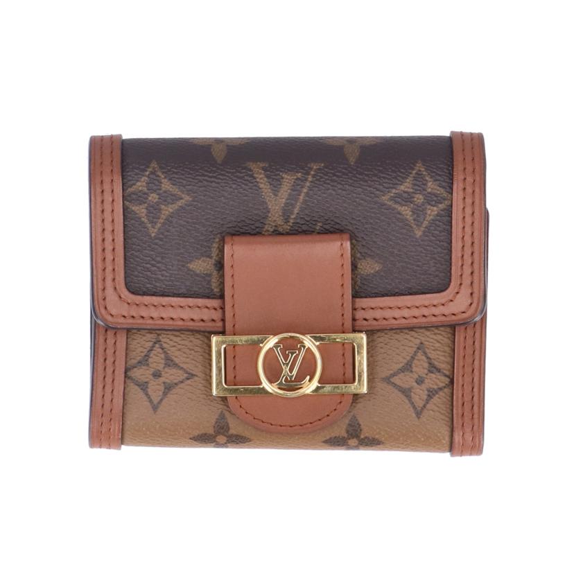LV ルイヴィトン/ポルトフォイユ ドフィーヌ コンパクト/モノグラムリバース/M68725//CA3***/ABランク/75