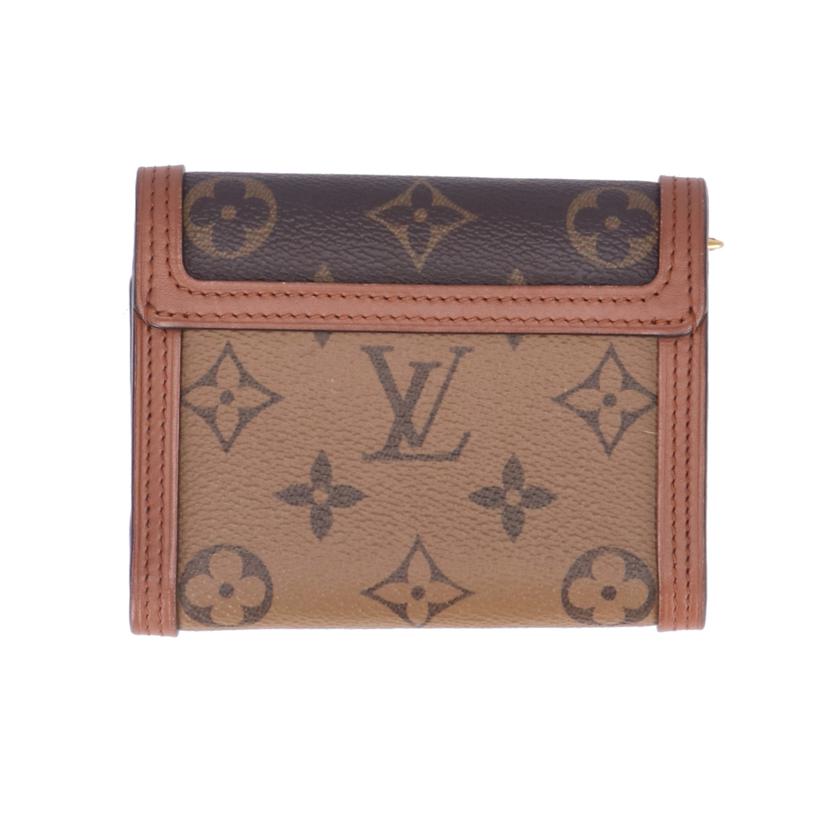 LV ルイヴィトン/ポルトフォイユ ドフィーヌ コンパクト/モノグラムリバース/M68725//CA3***/ABランク/75