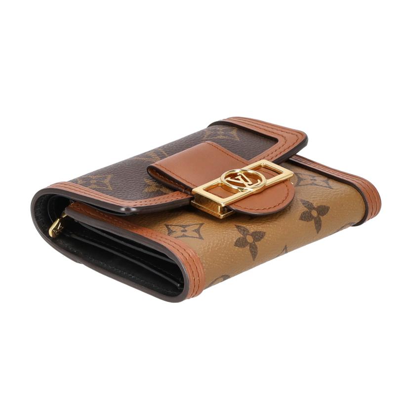 LV ルイヴィトン/ポルトフォイユ ドフィーヌ コンパクト/モノグラムリバース/M68725//CA3***/ABランク/75