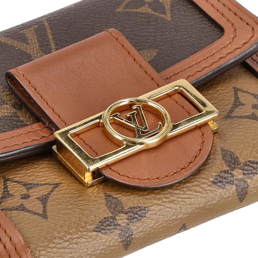 LV ルイヴィトン/ポルトフォイユ ドフィーヌ コンパクト/モノグラムリバース/M68725//CA3***/ABランク/75