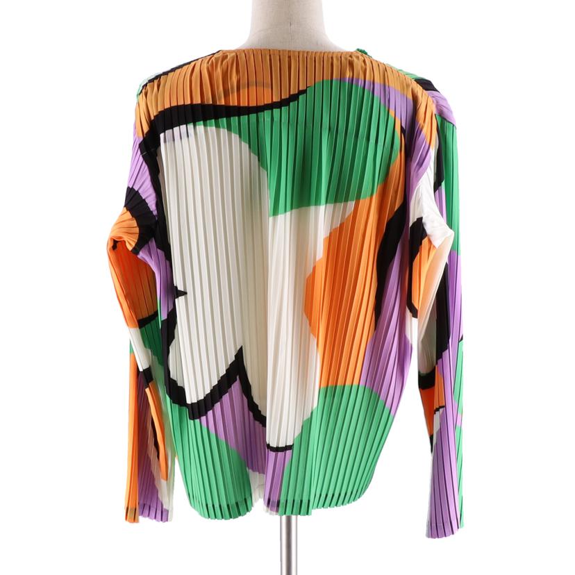 ISSEY MIYAKE イッセイミヤケ/PLEATS PLEASE / マルチカラーカージャケット/IM02FD622//サイズ:3/Aランク/91