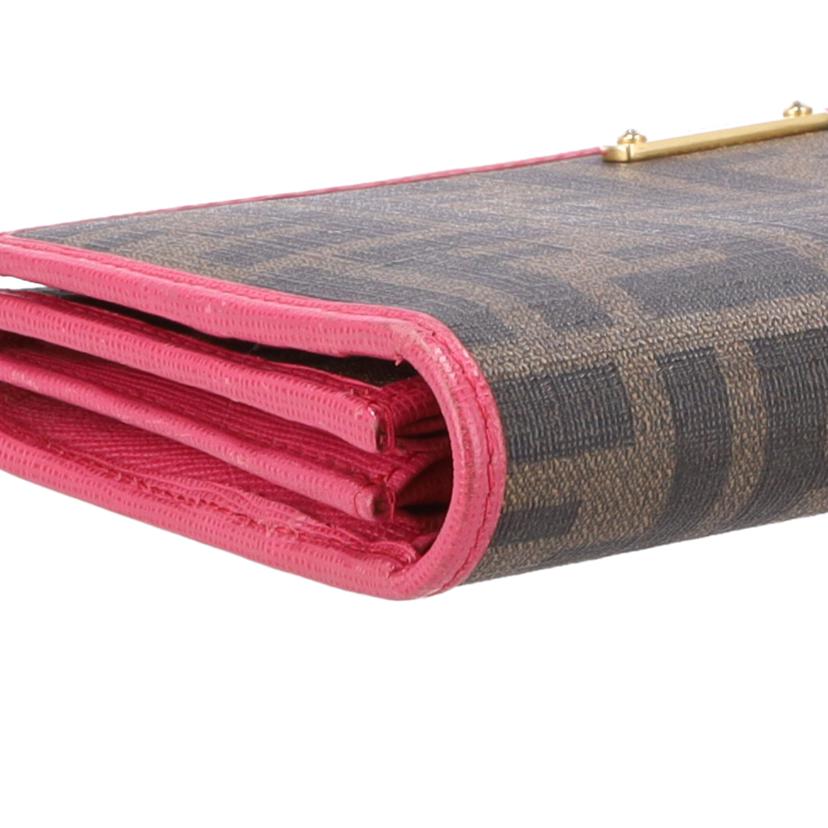 FENDI フェンディ/ズッカ柄2ツ折財布/8M0298//ABランク/91