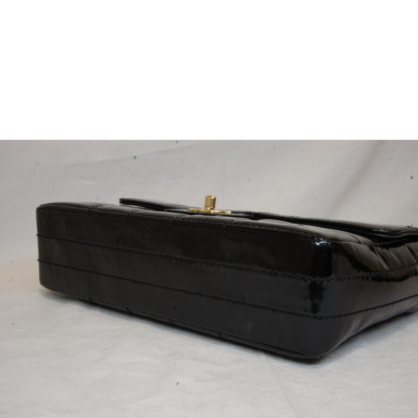 CHANEL シャネル/チョコバーチェーンショルダー/エナメルブラック/ココマーク//739****/ABランク/92