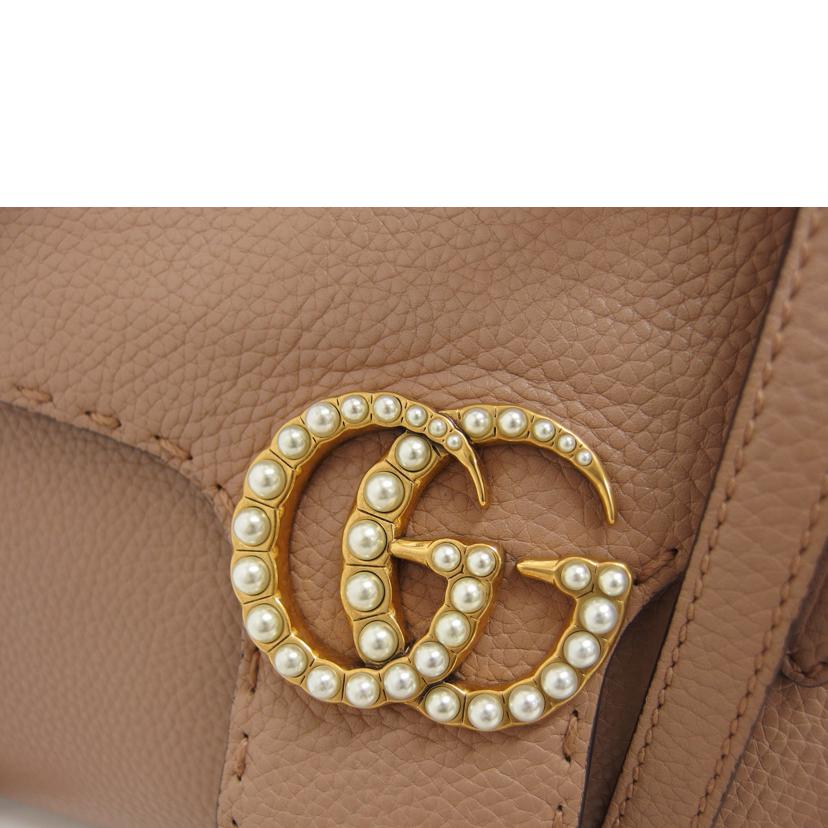 GUCCI グッチ/GGマーモント/トップハンドル2WAYバッグ/ピンクベージュ系/442622//204***/ABランク/04