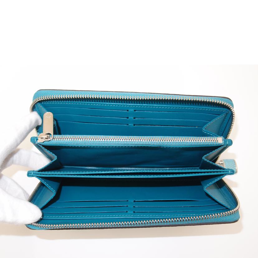 LOUIS VUITTON/ジッピーウォレット/メタライズドブルー/N81277//RFI****/Aランク/69