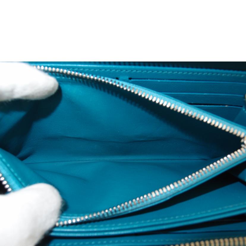 LOUIS VUITTON/ジッピーウォレット/メタライズドブルー/N81277//RFI****/Aランク/69