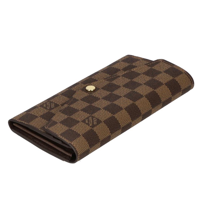 LOUIS VUITTON ルイ・ヴィトン/ポルトフォイユ・サラ/ダミエ/エベヌ/N63209//RFI*/Aランク/09