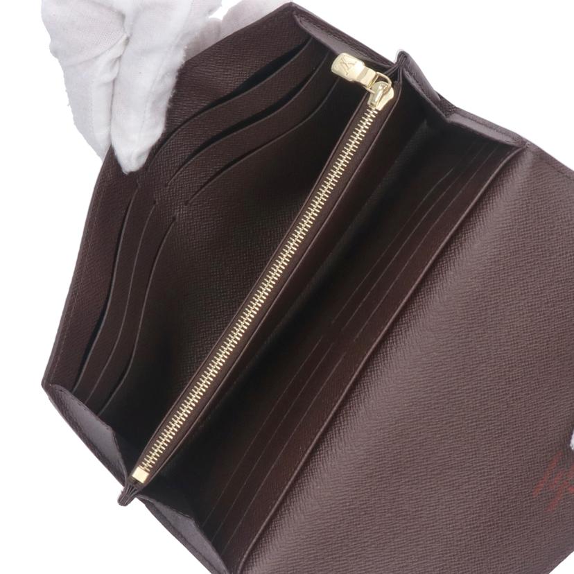 LOUIS VUITTON ルイ・ヴィトン/ポルトフォイユ・サラ/ダミエ/エベヌ/N63209//RFI*/Aランク/09