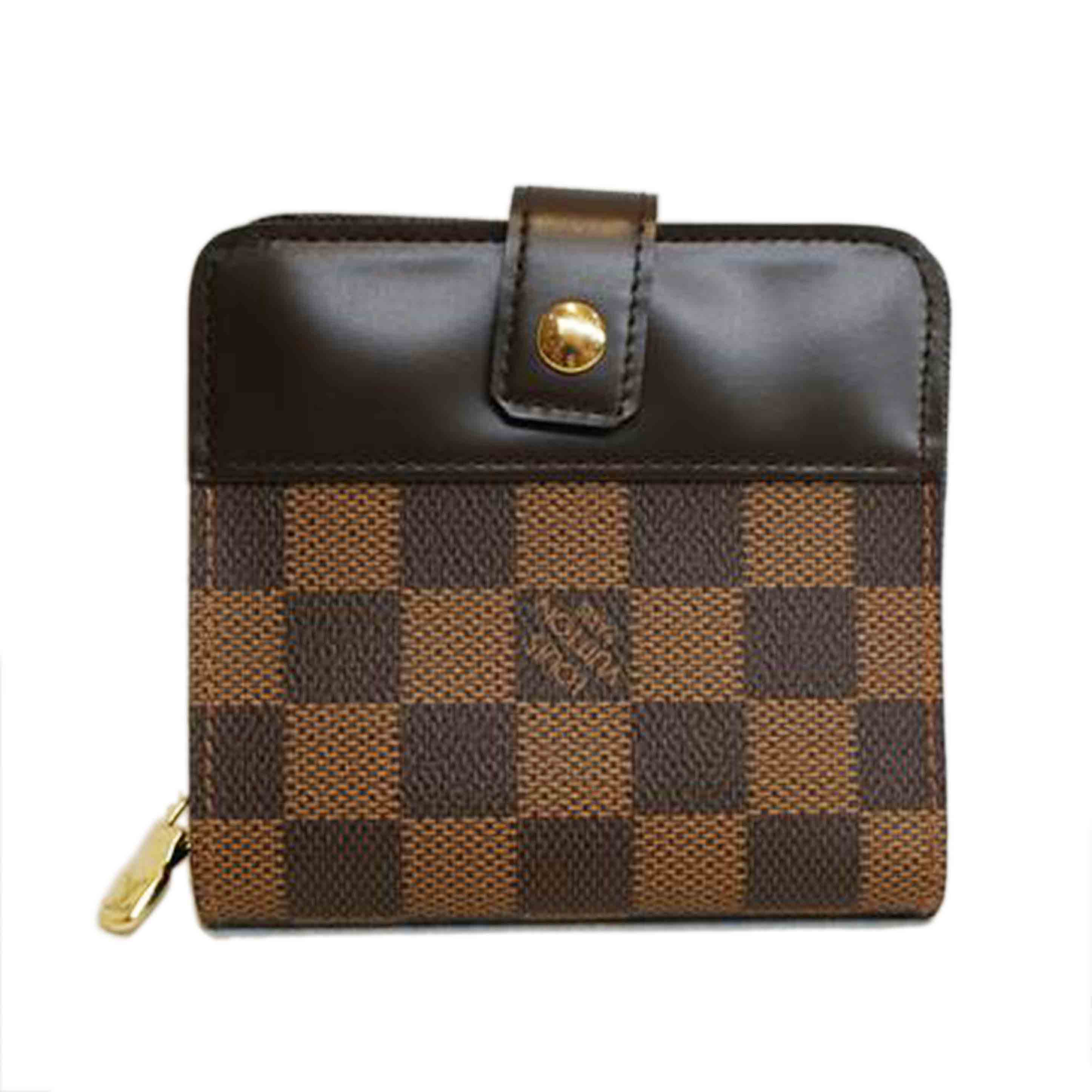 LV ルイヴィトン/コンパクトジップ/ダミエ/エベヌ/N61668//CA0***/Aランク/92