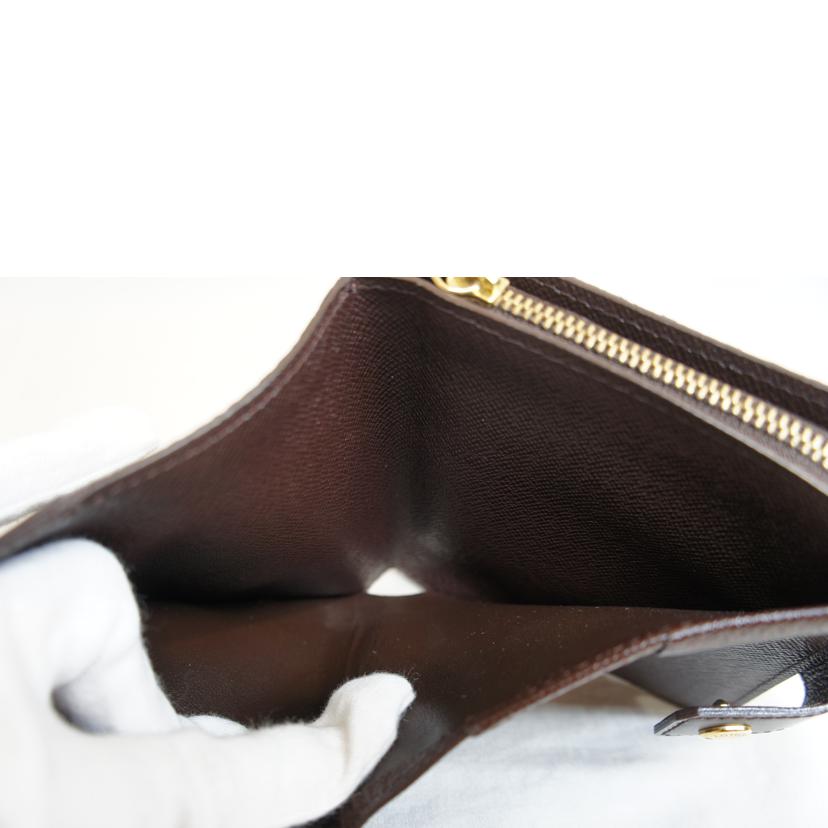 LV ルイヴィトン/コンパクトジップ/ダミエ/エベヌ/N61668//CA0***/Aランク/92