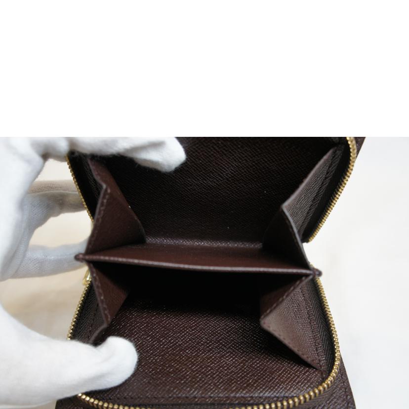 LV ルイヴィトン/コンパクトジップ/ダミエ/エベヌ/N61668//CA0***/Aランク/92