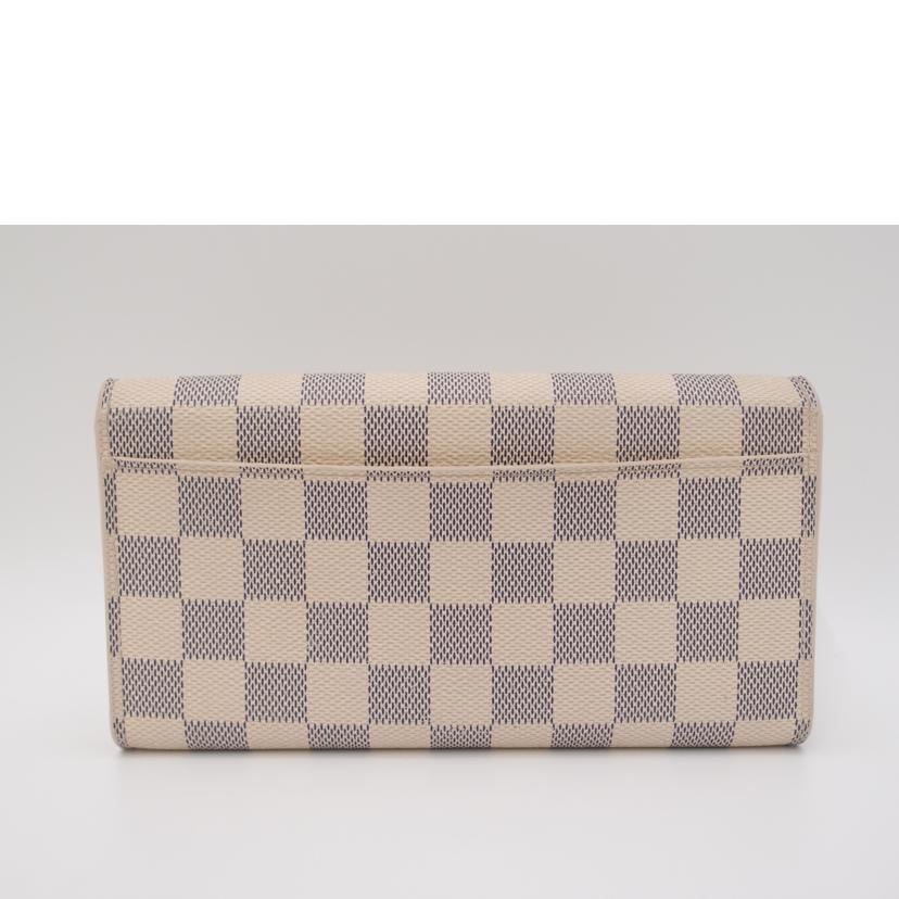 LOUIS VUITTON/新型ポルトフォイユ・サラ/ダミエ・アズール/N63208//CT2***/Aランク/69