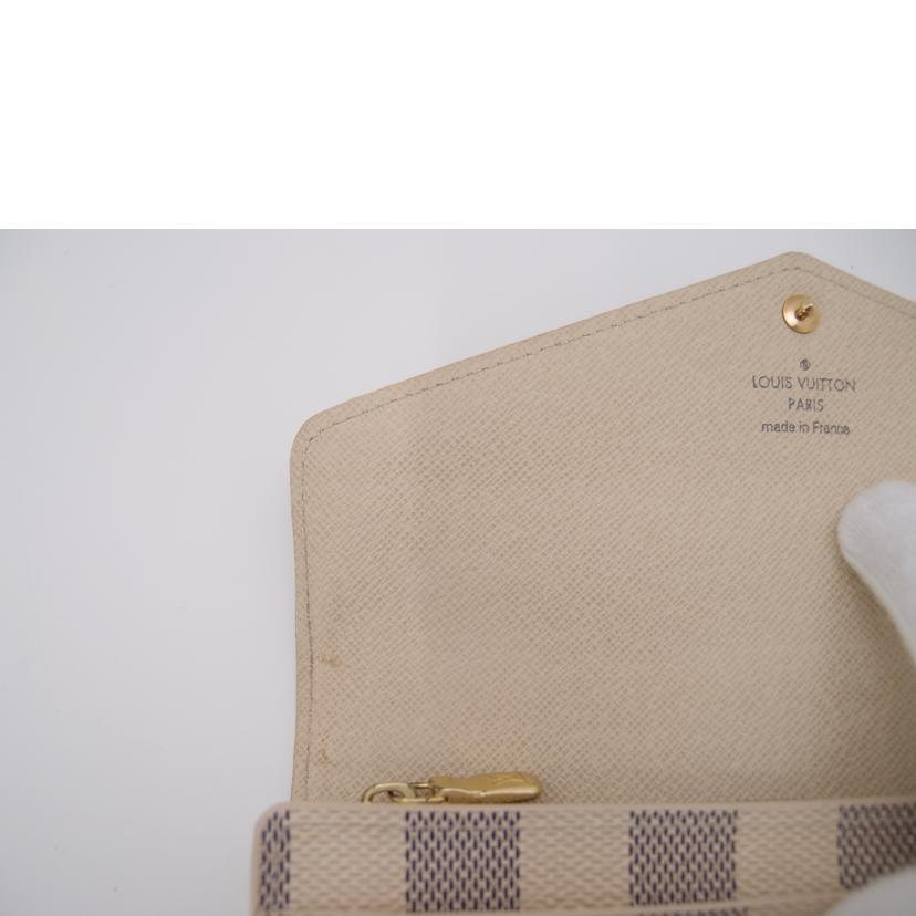 LOUIS VUITTON/新型ポルトフォイユ・サラ/ダミエ・アズール/N63208//CT2***/Aランク/69