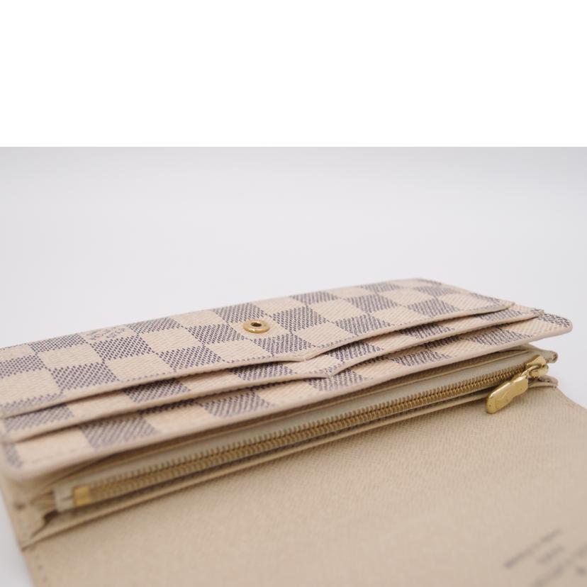 LOUIS VUITTON/新型ポルトフォイユ・サラ/ダミエ・アズール/N63208//CT2***/Aランク/69