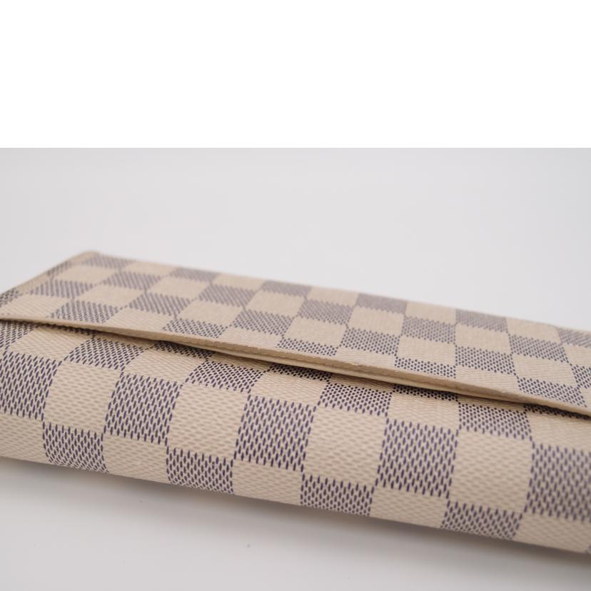LOUIS VUITTON/新型ポルトフォイユ・サラ/ダミエ・アズール/N63208//CT2***/Aランク/69