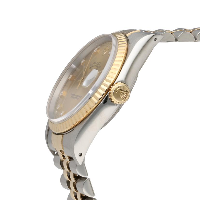 ROLEX/デイトジャスト 10Pダイヤ/ゴールド文字盤/16233G//X82****/Aランク/67