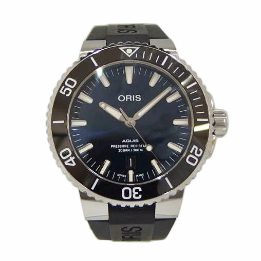 ORIS オリス/アクイス・デイト/ネイビー文字盤/オートマチック/01 733 7730 4135//374****/ABランク/82