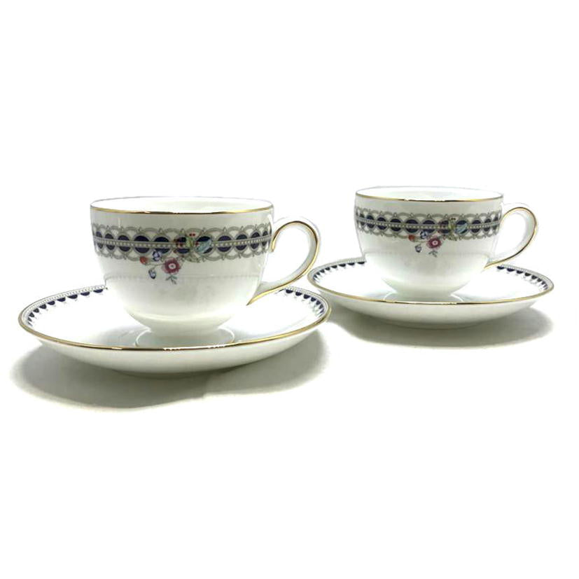 WEDGWOOD ウエッジウッド/LACE PEONY レースピオニー カップ&ソーサー 2客セット//Aランク/51