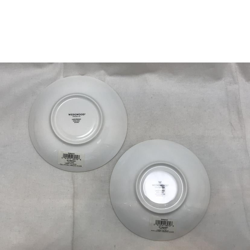 WEDGWOOD ウエッジウッド/LACE PEONY レースピオニー カップ&ソーサー 2客セット//Aランク/51