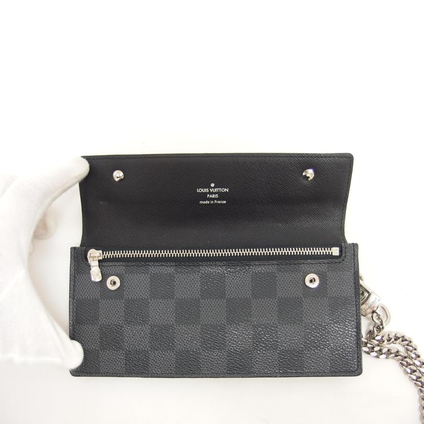LV ルイ・ヴィトン/ポルトフォイユ・アコルディオン/ダミエ/グラフィット/N60023//TN3***/Aランク/04