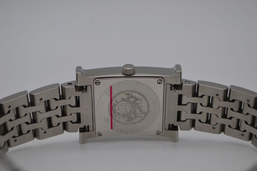 HERMES エルメス/Hウォッチレディースクォーツ/アイボリー文字盤/HH1.210/207****/メンズ時計/Aランク/89【中古】