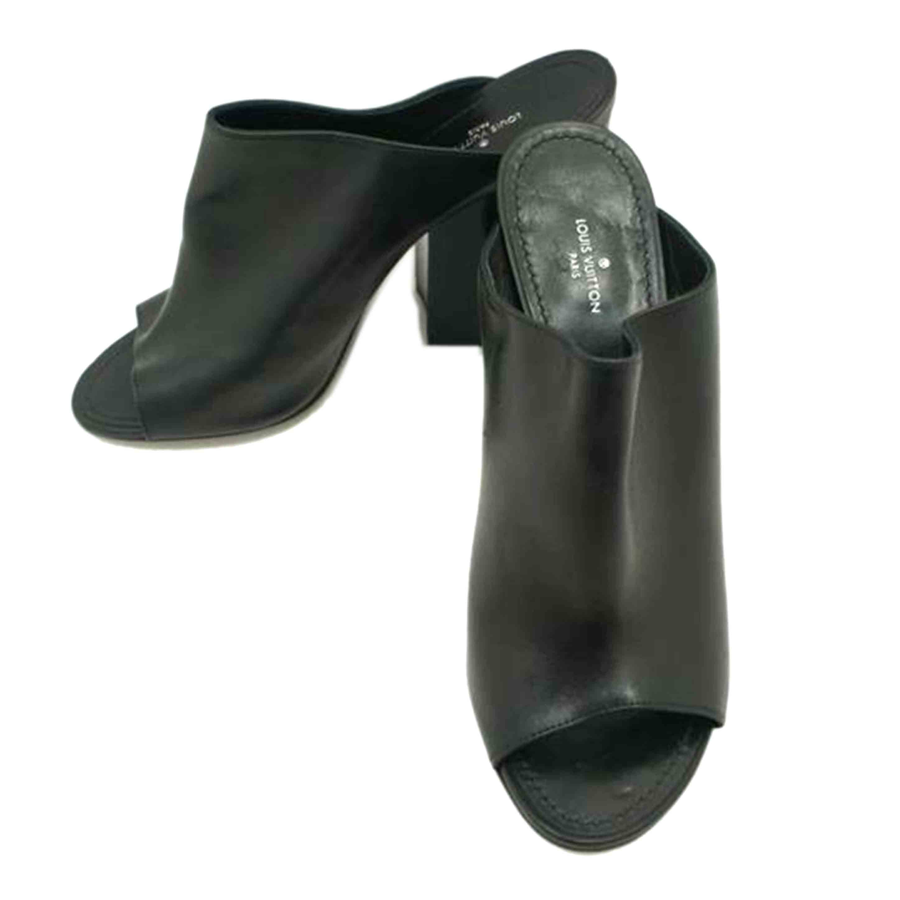 LV ルイヴィトン LOUISVUITTON トップモストサンダル ブラック 38.1/2/トップモストサンダル/ブラック//BR1***/Aランク/75